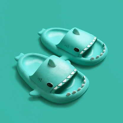 Children Slippers Cartoon Shark Sandals Summer Boys Girls Baby Kids Shoes Soft Sole Anti-Slip