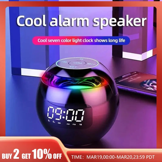 Colorful Bluetooth Clock Speaker