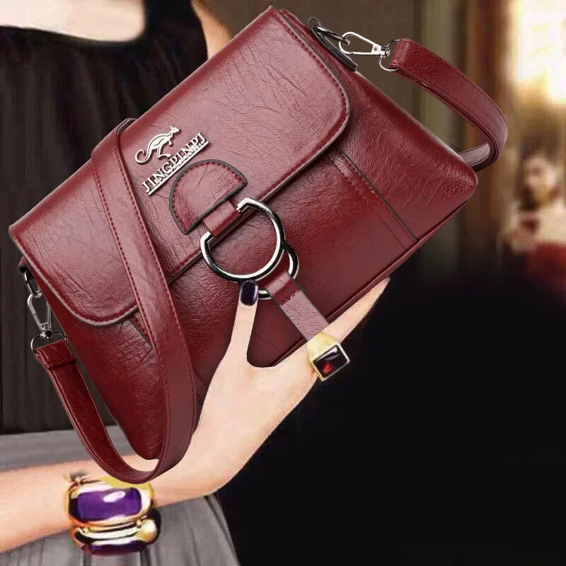 Soft Leather Texture Women's Crossbody Bag Simple Small Square Fashion Handbag