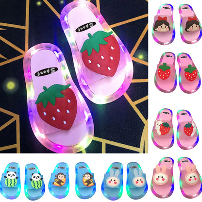 Children Lighted Cartoon Cute Slippers