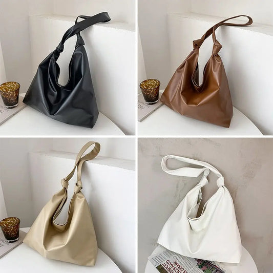 Female PU Leather Large Capacity Tote Bags for women