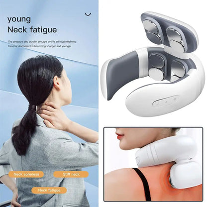 TENS Pulse Neck Massager Relieves Pain