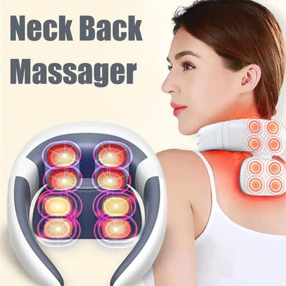 TENS Pulse Neck Massager Relieves Pain
