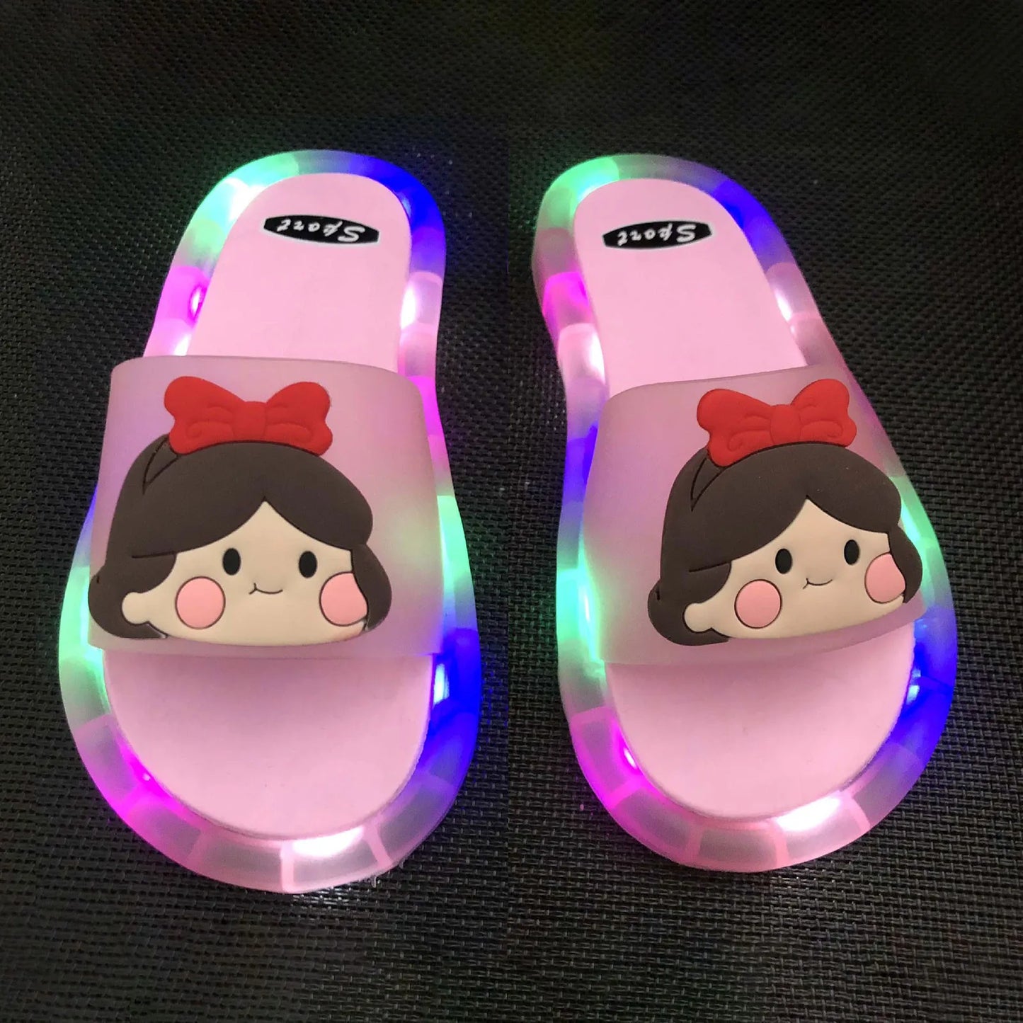 Children Lighted Cartoon Cute Slippers