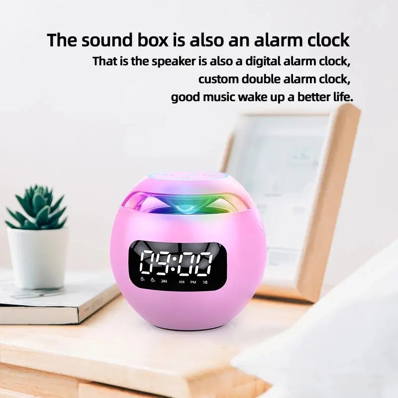 Colorful Bluetooth Clock Speaker